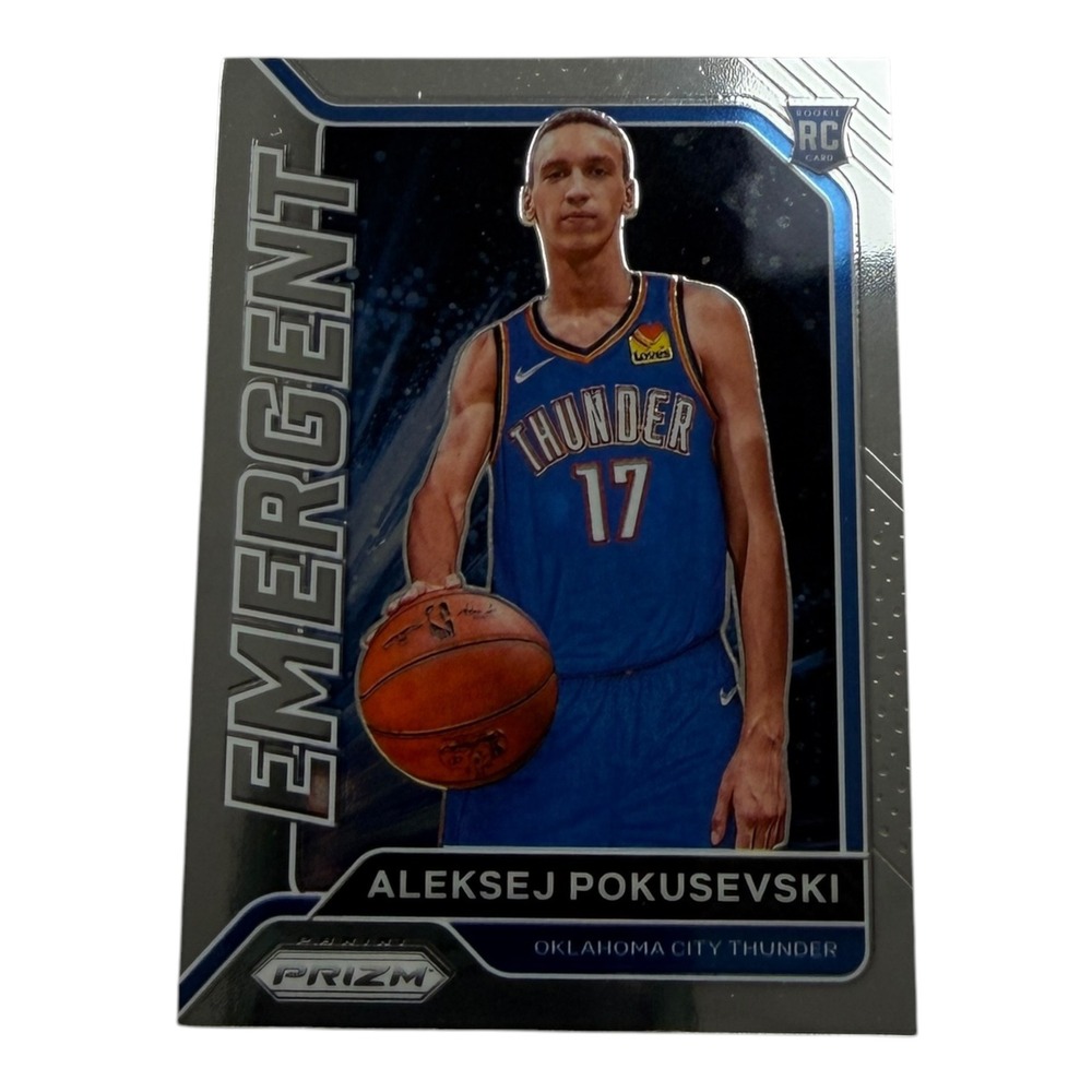 2020-21 Panini Prizm Aleksej Pokusevski Emergent Silver Prizm Rookie Card RC #12 - Picture 1 of 2